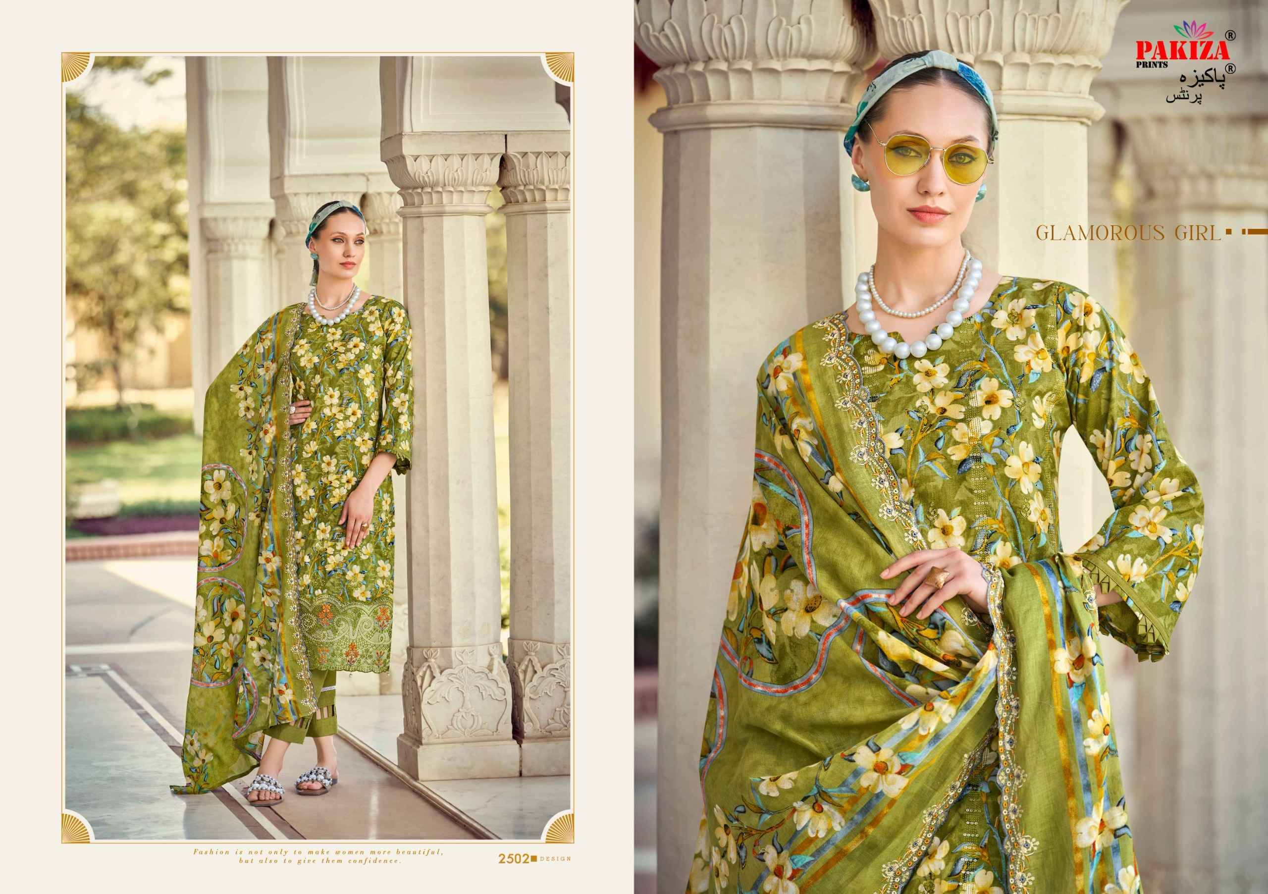 HAYA Vol.25 BY PAKIZA 2501 TO 2510 Series Beautiful Festive Suits Stylish Fancy Colorful Casual Wear & Ethnic Wear Cotton Cambric Lawn Print Dresses At Wholesale Price
